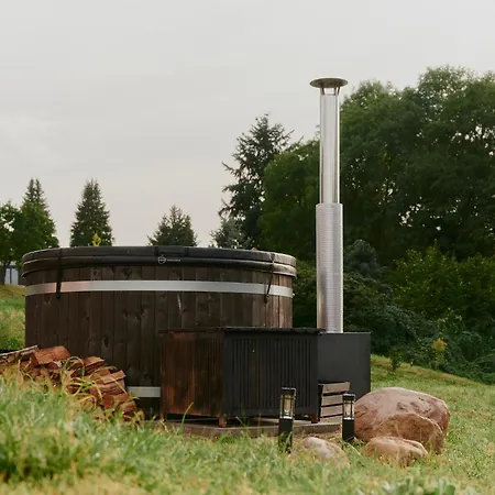 펜션 Raus Tiny House Am Mit Sauna Und Whirlpool *