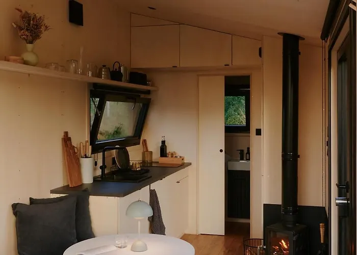 بيت للعطل Raus Tiny House Am Mit Sauna Und Whirlpool *